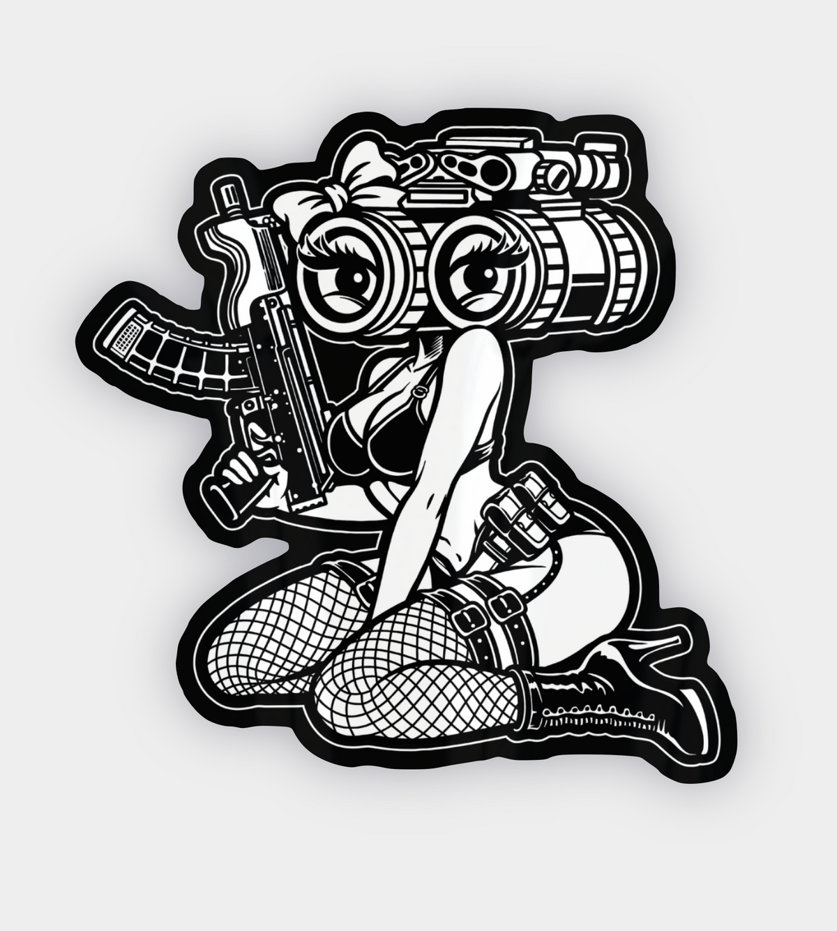 Nightvision Pinup Sticker