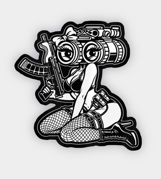 Nightvision Pinup Sticker